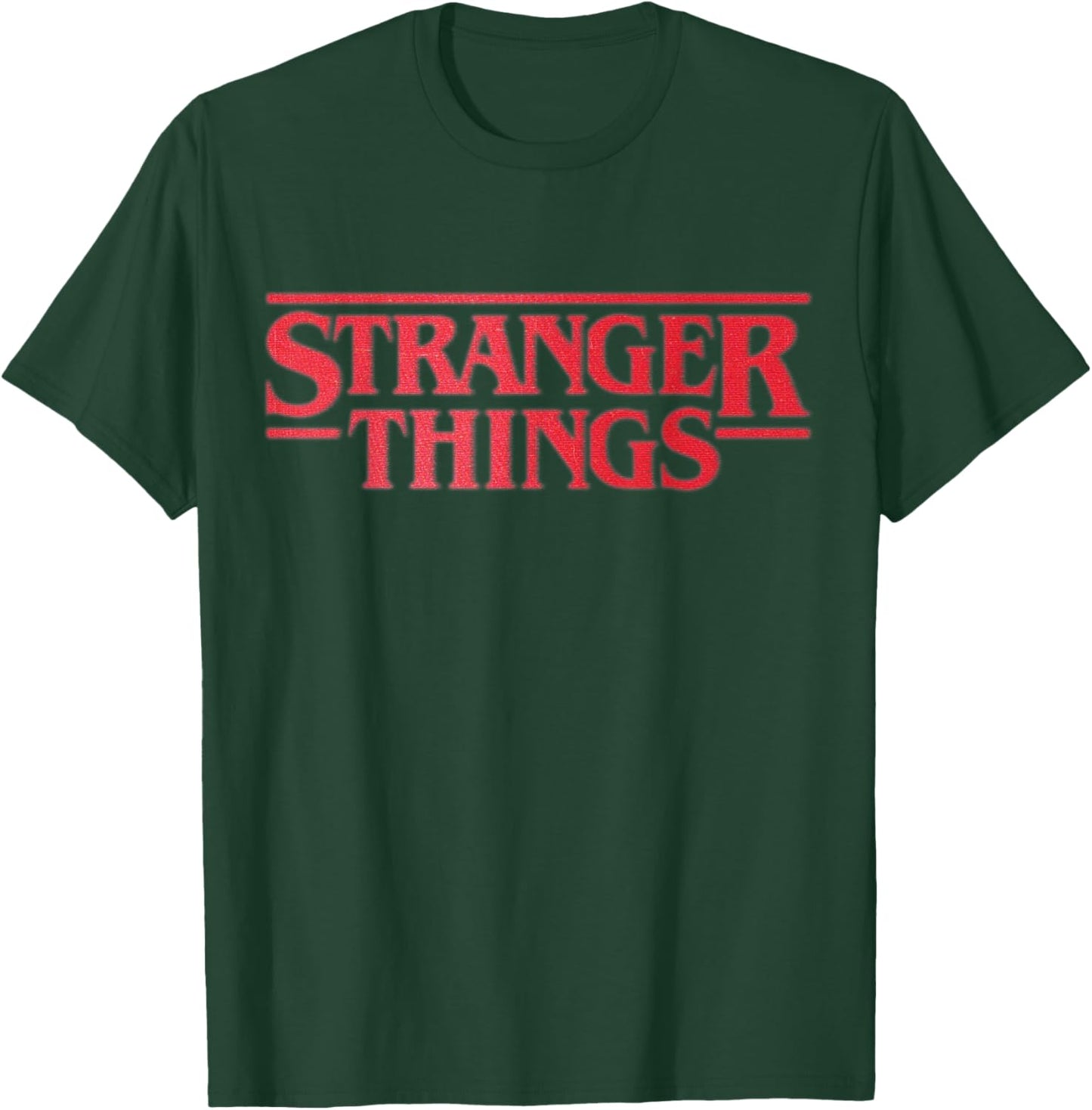 Stranger Things Season 5 Classic Red Blurry Logo T-Shirt - T-Shirt | Forest