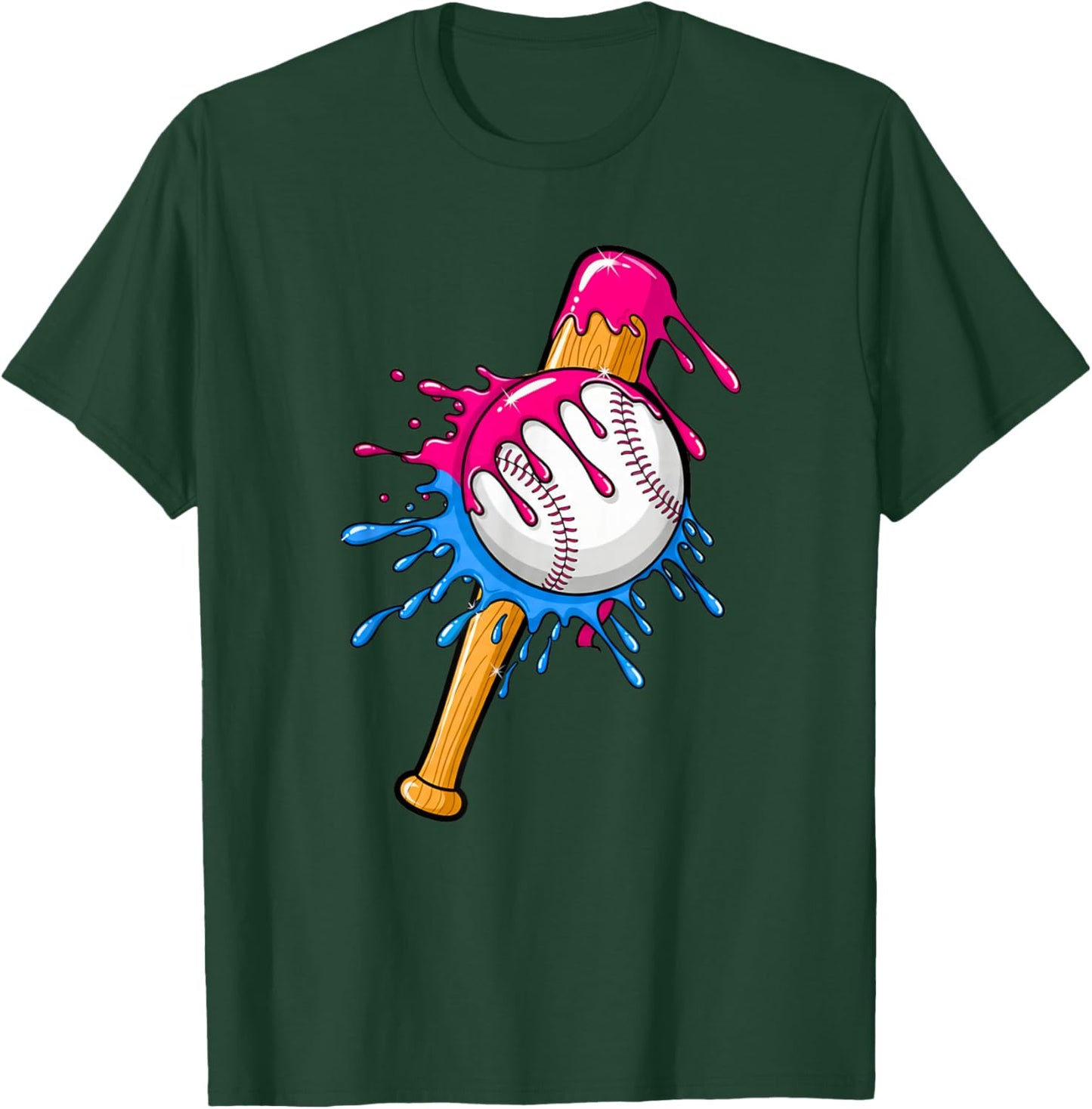 Baseball Sport Respect The Drip Boys Baseball T-Shirt - T-Shirt | Forest