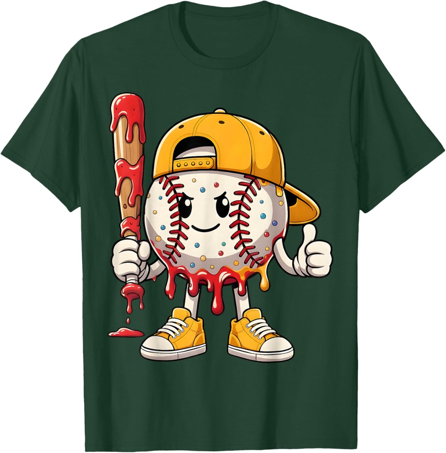 Baseball Drip Gifts Baseball Life Style 101 Apparel Youth T-Shirt - T-Shirt | Forest