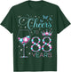 Cheers to 88 Years Old 88th Birthday Party 88th Happy Bday T-Shirt - T-Shirt | Forest