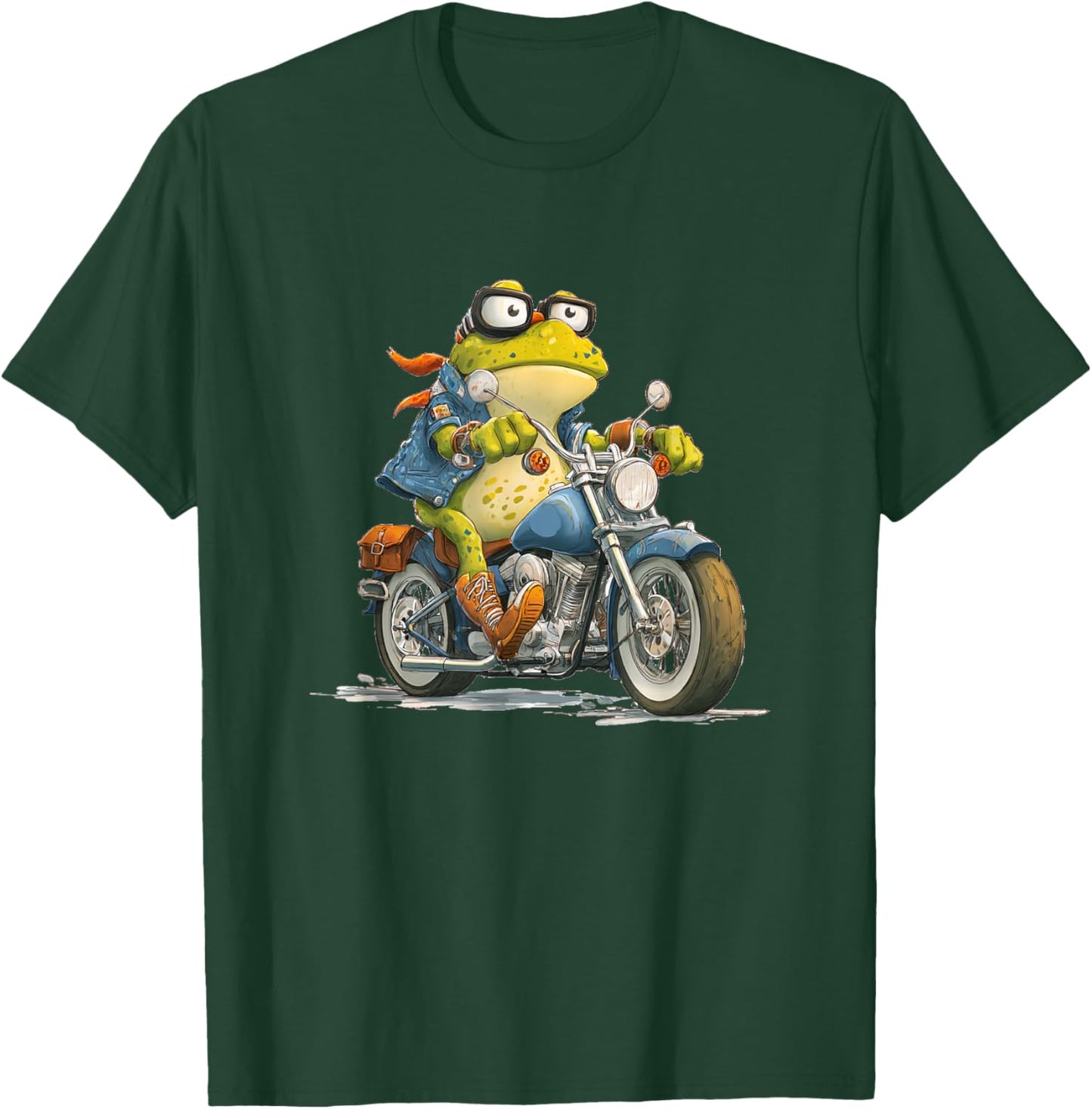 Awesome Motorcycle Toad Costume for Frogs and Bikes T-Shirt - T-Shirt | Forest