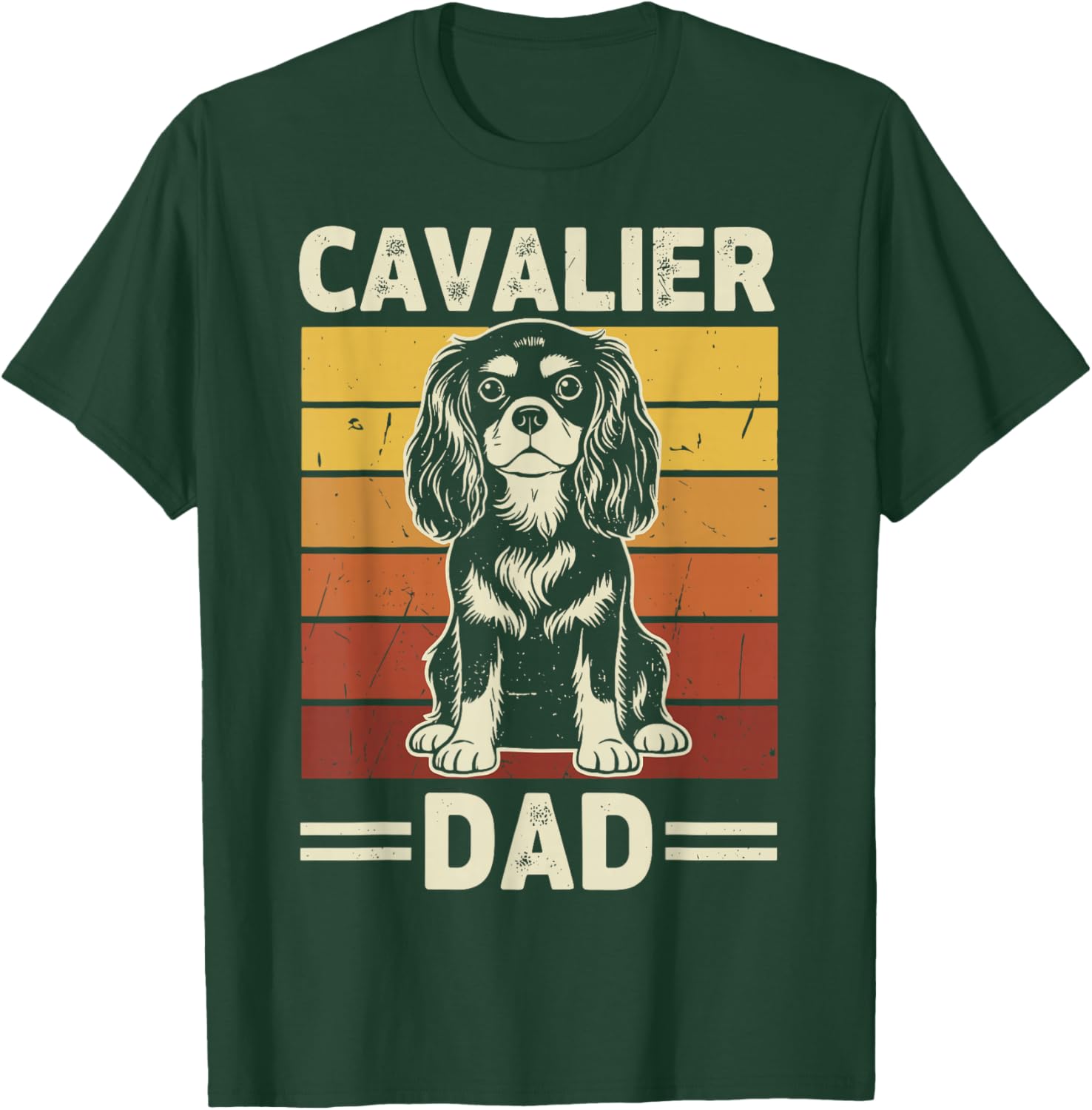 Cavalier King Charles Spaniel Dad T-Shirt - T-Shirt | Forest