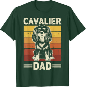 Cavalier King Charles Spaniel Dad T-Shirt - T-Shirt | Forest