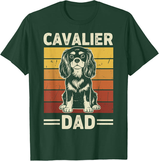 Cavalier King Charles Spaniel Dad T-Shirt - T-Shirt | Forest