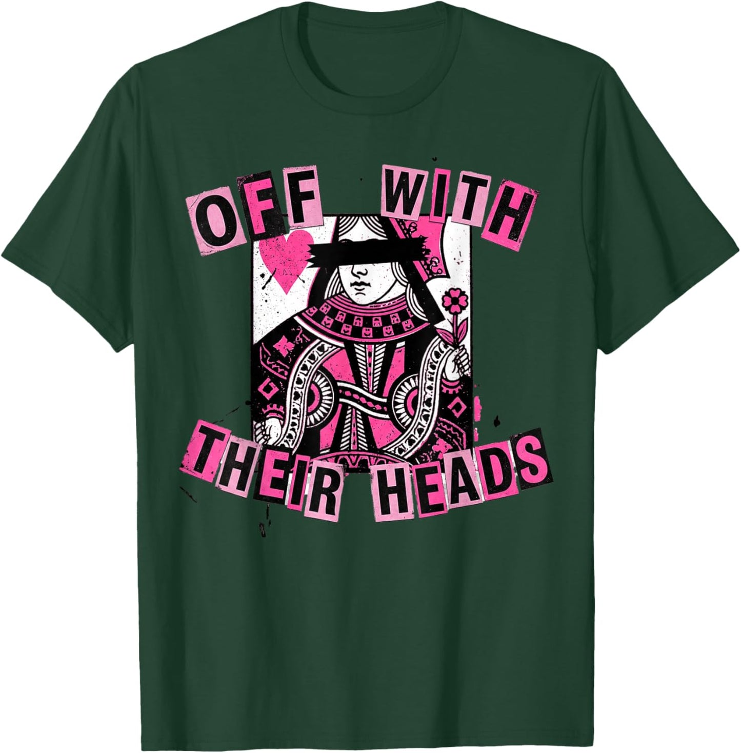 Alice in Wonderland Queen Hearts Lewis Carroll Illustration T-Shirt - T-Shirt | Forest