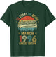 Vintage March 1996 Old 30Th Birthday Men Women T-Shirt - T-Shirt | Forest