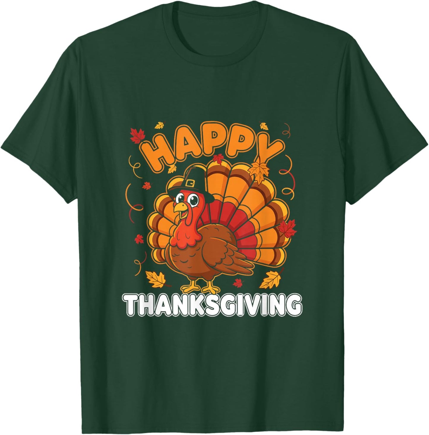 Thanksgiving Shirts Turkey Shirts Kids T-Shirt - T-Shirt | Forest