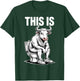 Funny Bull on Toilet Cartoon Bathroom Humor Design T-Shirt - T-Shirt | Forest