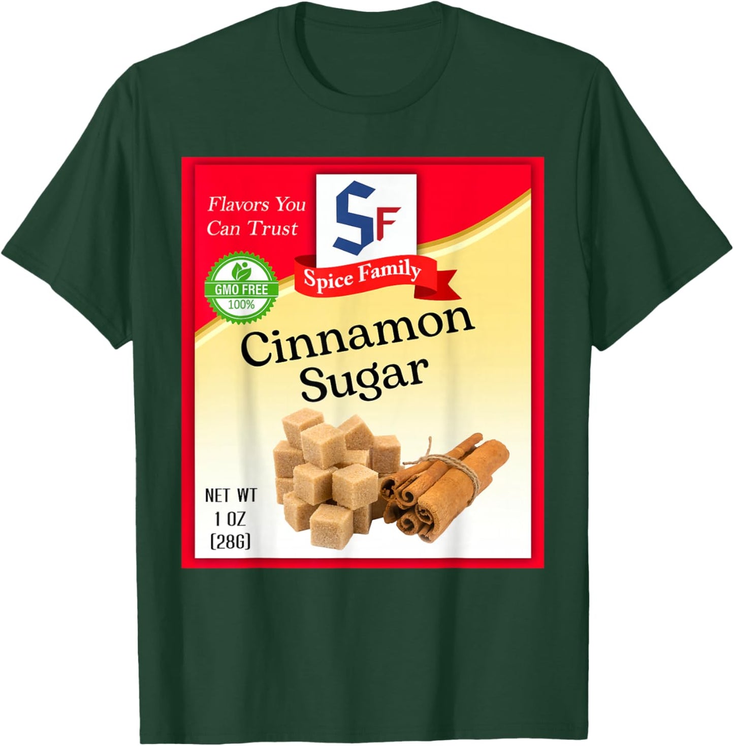 Cinnamon Sugar Group Costume Family Matching Outfit T-Shirt - T-Shirt | Forest