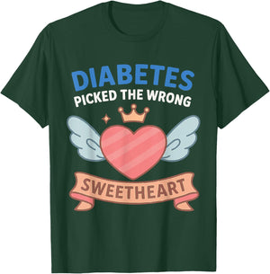 Diabetes Picked The Wrong Princess,Type 1 Diabetes Awareness T-Shirt - T-Shirt | Forest