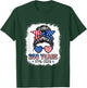 250 Years 1776 2026 Conservative Messy Bun Bleached Style T-Shirt - T-Shirt | Forest