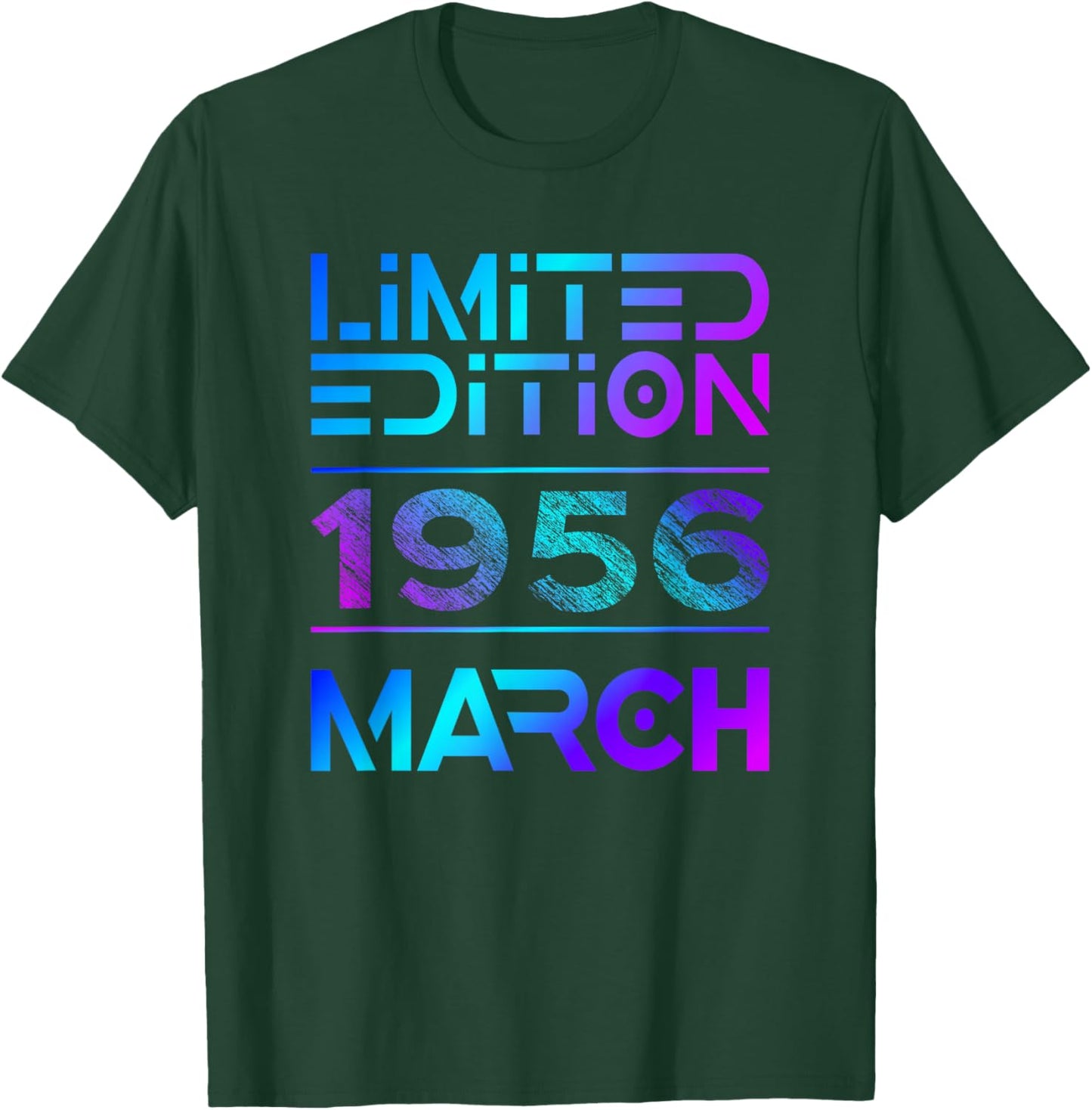 Limited Edition March 1956 Vintage 70. Birthday T-Shirt - T-Shirt | Forest