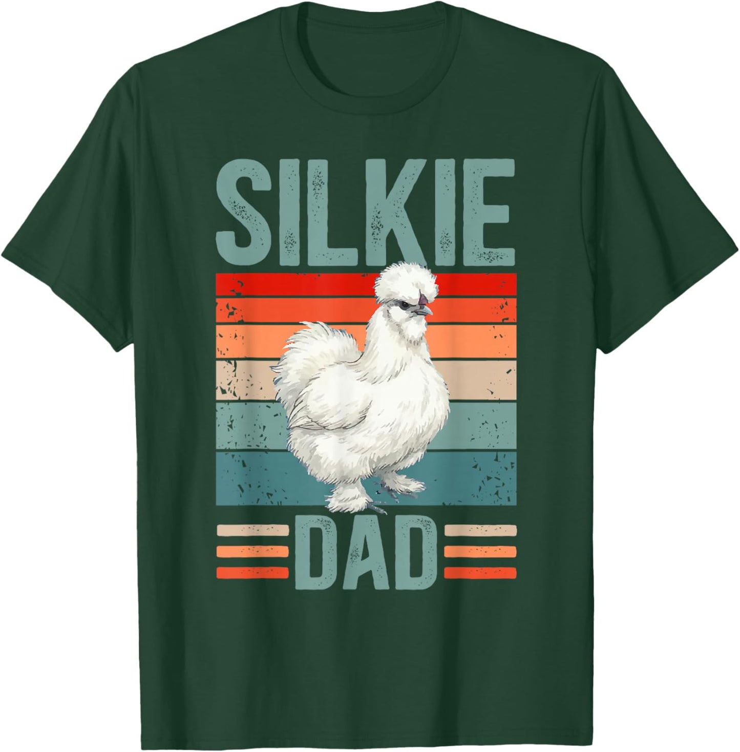 Proud Silkie Chicken Dad Silkie Chicken Lover T-Shirt - T-Shirt | Forest