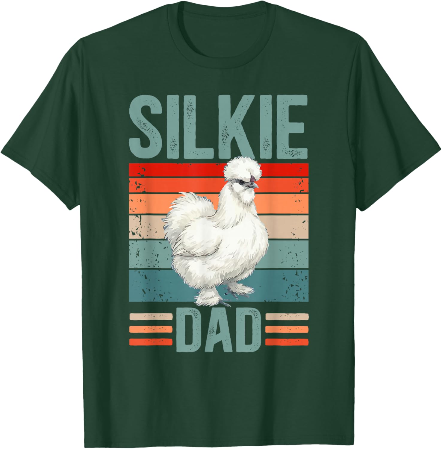 Proud Silkie Chicken Dad Silkie Chicken Lover T-Shirt - T-Shirt | Forest