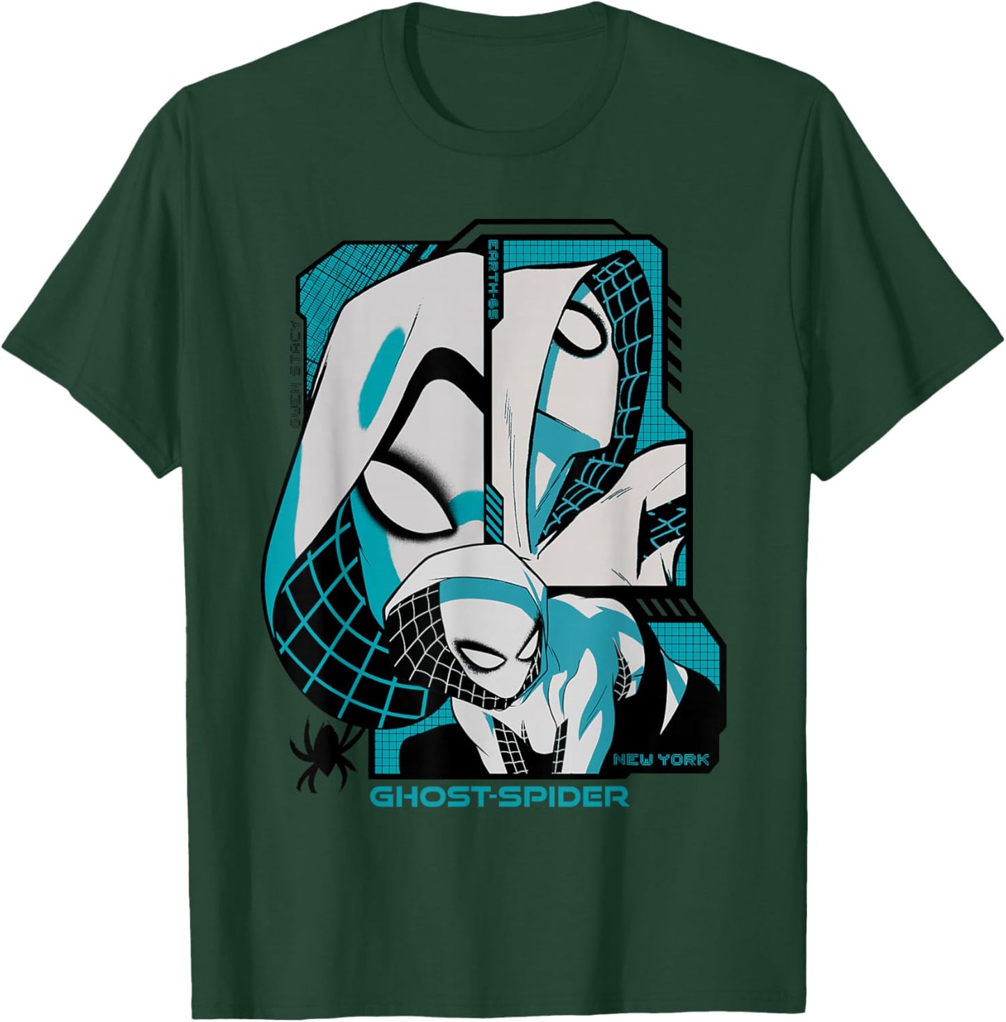 Marvel Super Heroes Ghost-Spider Gwen Stacy New York Trio T-Shirt - T-Shirt | Forest