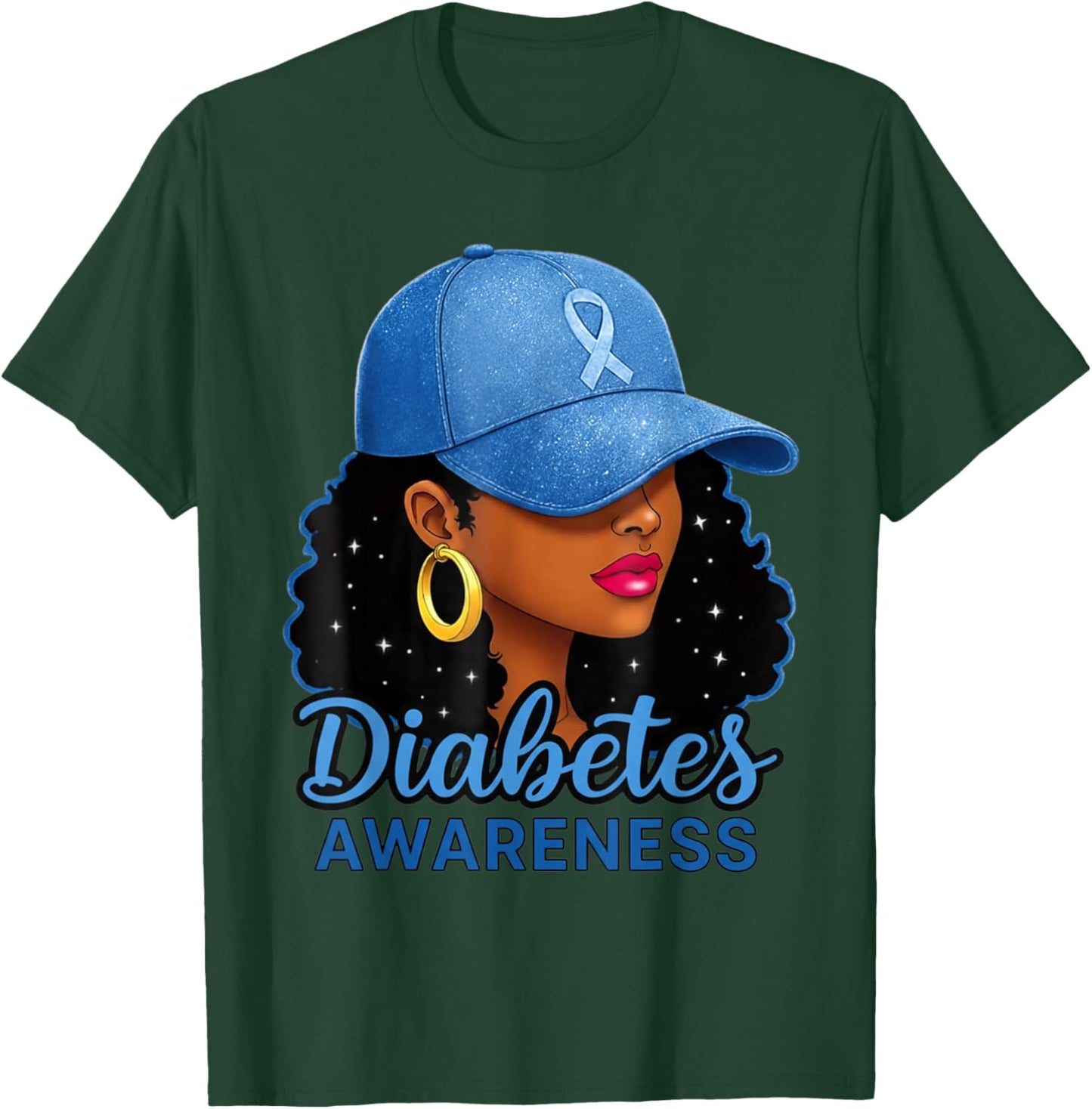 Funny Diabetes Awareness Month Black Women T-Shirt - T-Shirt | Forest