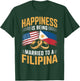 USA Married to Filipina Pinay Filipino Country Philippines T-Shirt - T-Shirt | Forest