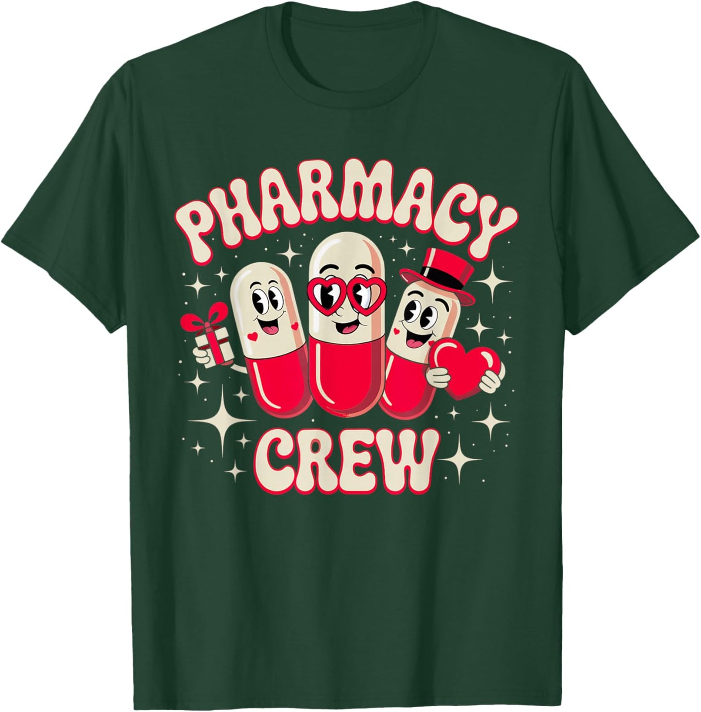 Pharmacy Crew Valentine for Pharmacist Technician T-Shirt - T-Shirt | Forest