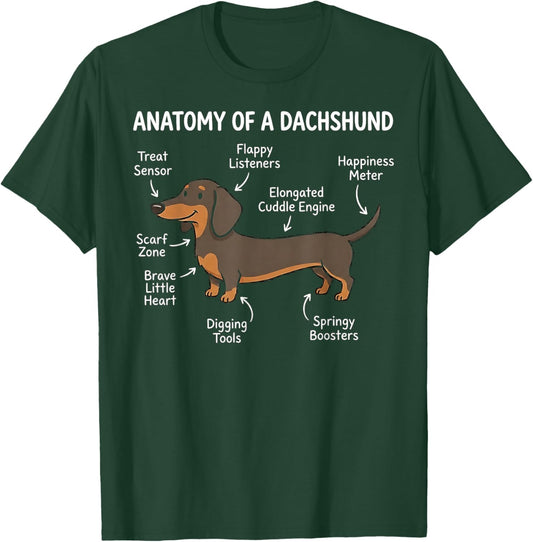 Dachshund Wiener Dog Funny Humor T-Shirt - T-Shirt | Forest