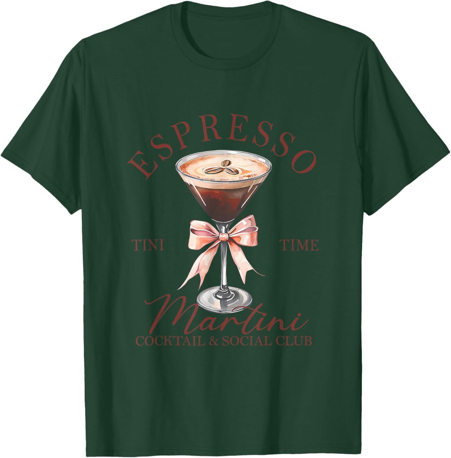 Espresso Martini Social Club Drinking Cocktail T-Shirt - T-Shirt | Forest