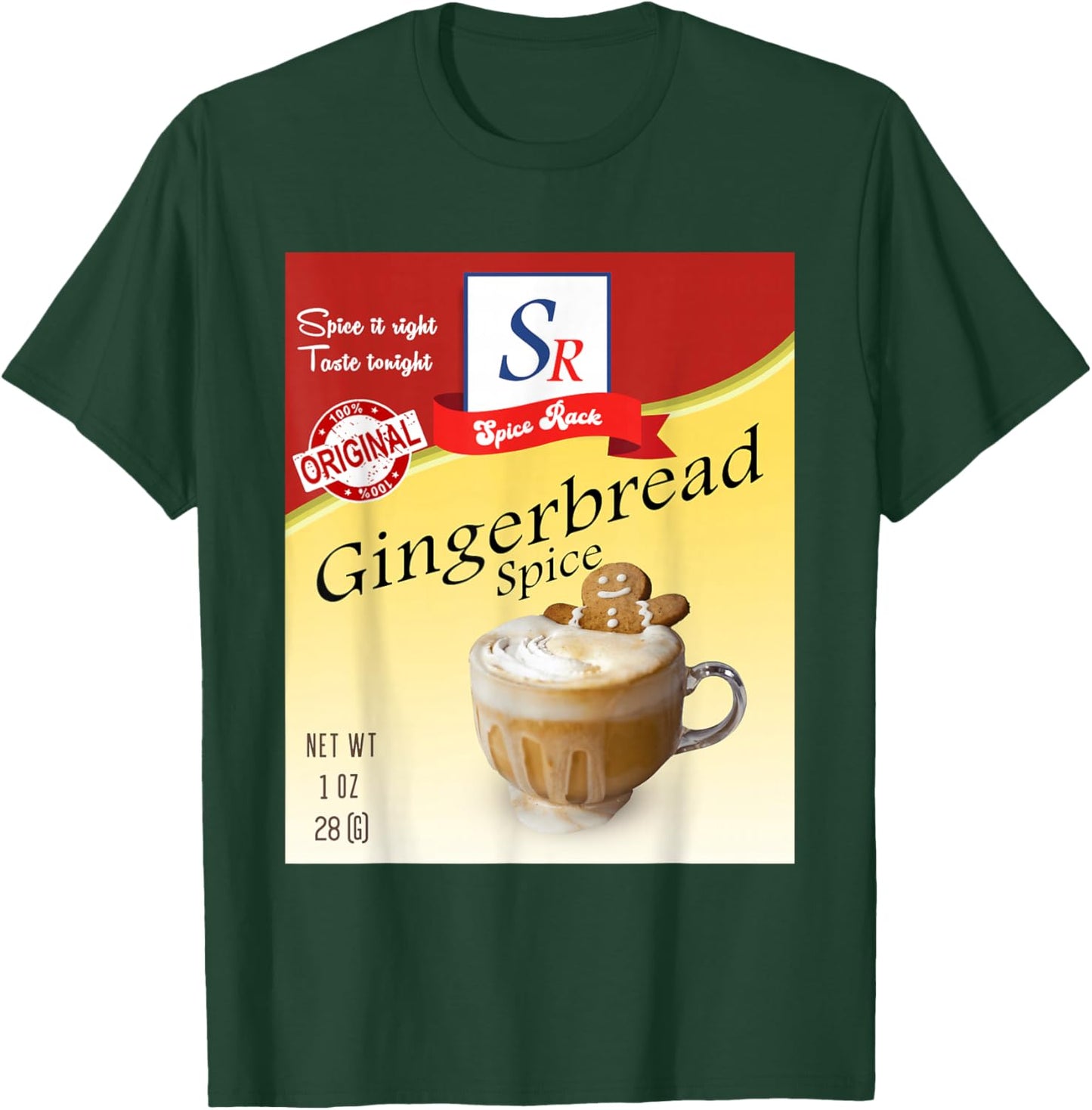 Gingerbread Spice Condiment Holiday Spice Group Costumes T-Shirt - T-Shirt | Forest