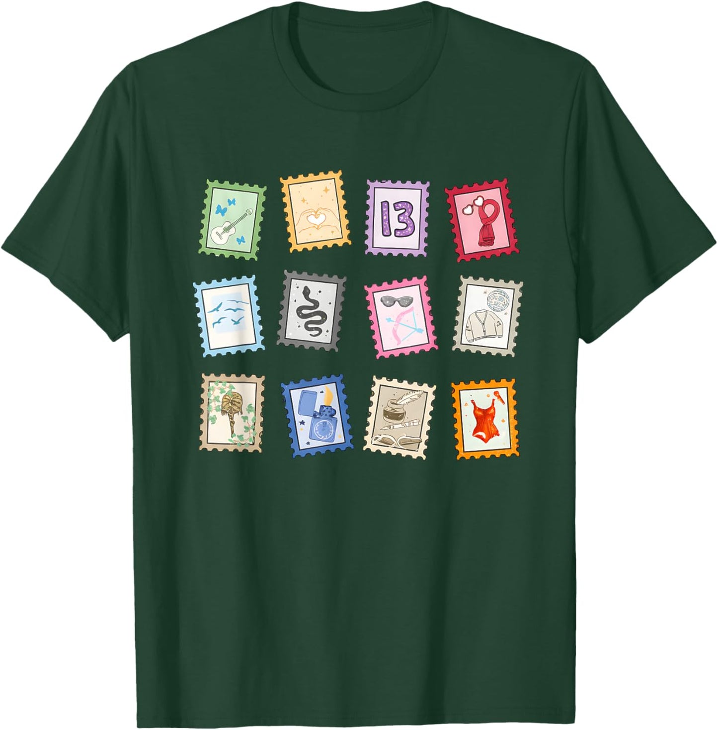 Taylor Groovy Name Stamps 80's Vintage Birthday Girls Teens T-Shirt - T-Shirt | Forest