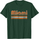 Miami Retro Distressed Vintage Design for Florida Locals T-Shirt - T-Shirt | Forest