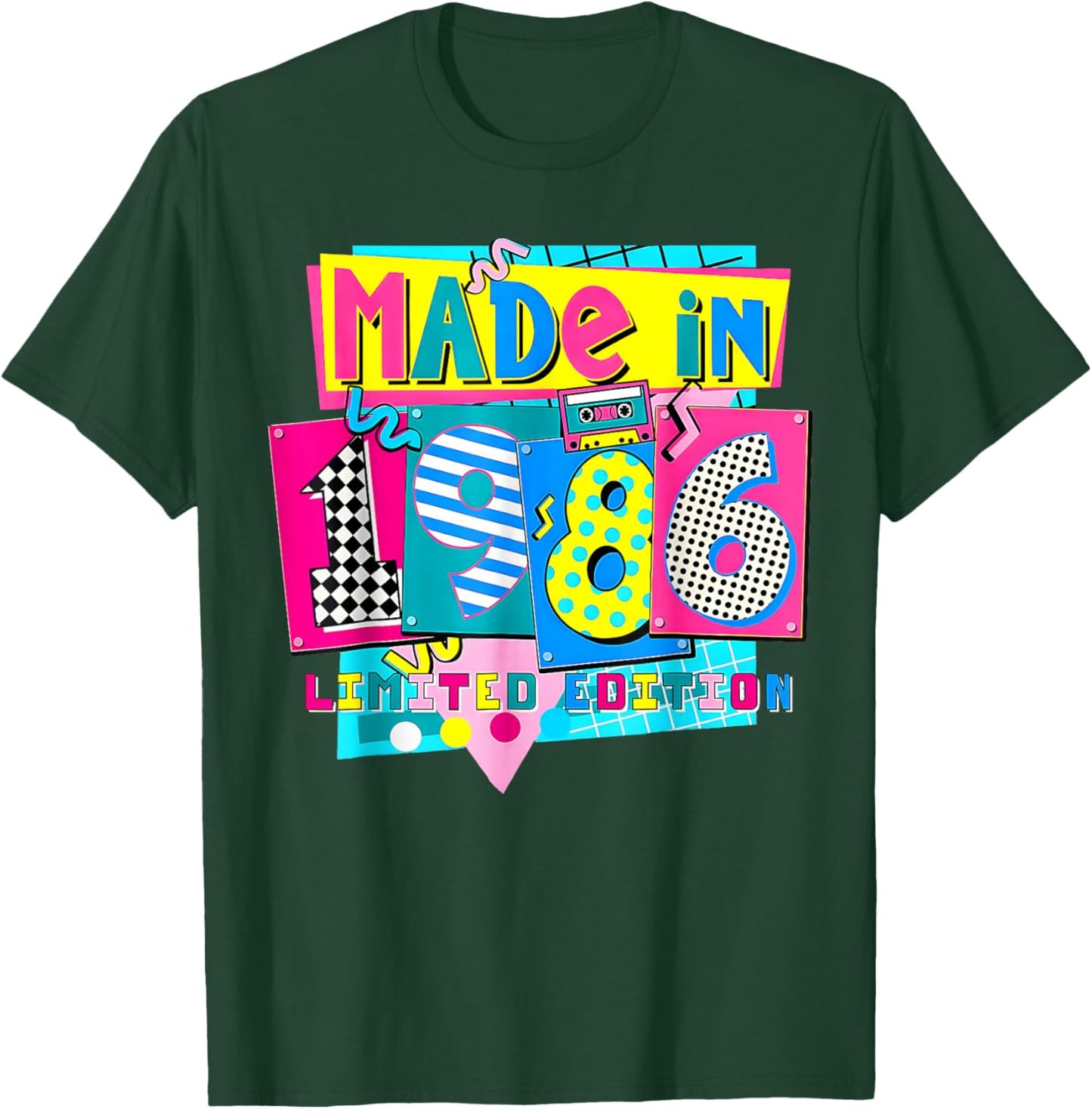 Made in 1986 Limited Edition 40th Birthday Party T-Shirt - T-Shirt | Forest