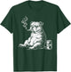 Smoking Bulldog with Beer Sarcastic Meme T-Shirt - T-Shirt | Forest