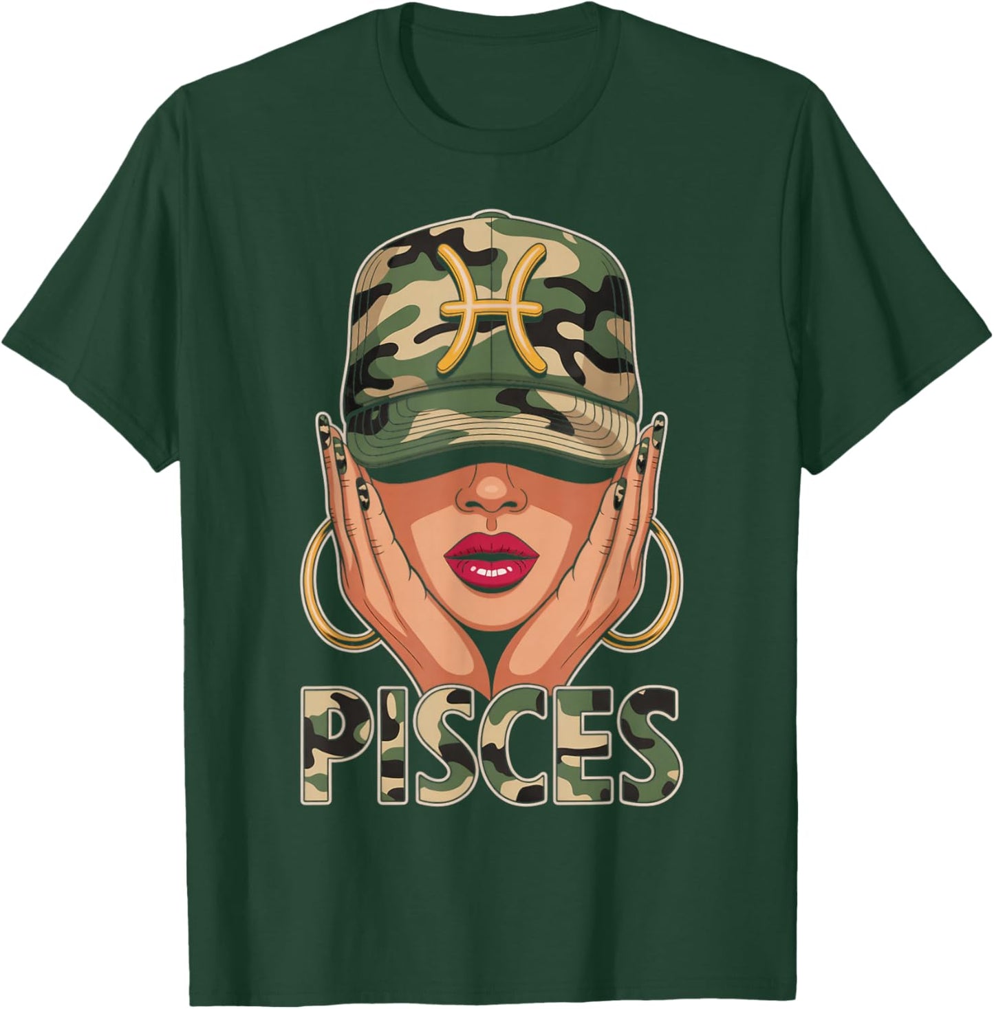 Pisces Girl Constellation Zodiac Sign Birthday Pisces T-Shirt - T-Shirt | Forest
