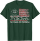 250 Years of Freedom 1776 2026 USA Flag 250th Birthday T-Shirt - T-Shirt | Forest