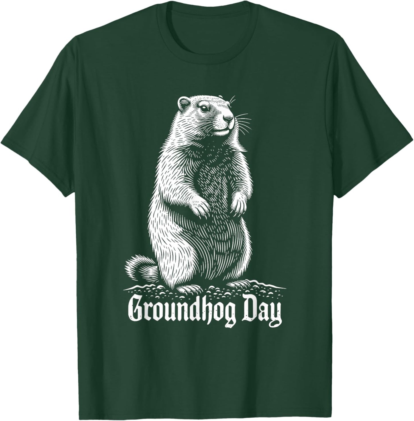Punxy Phil's Groundhog Day Costume February 2nd Holiday T-Shirt - T-Shirt | Forest