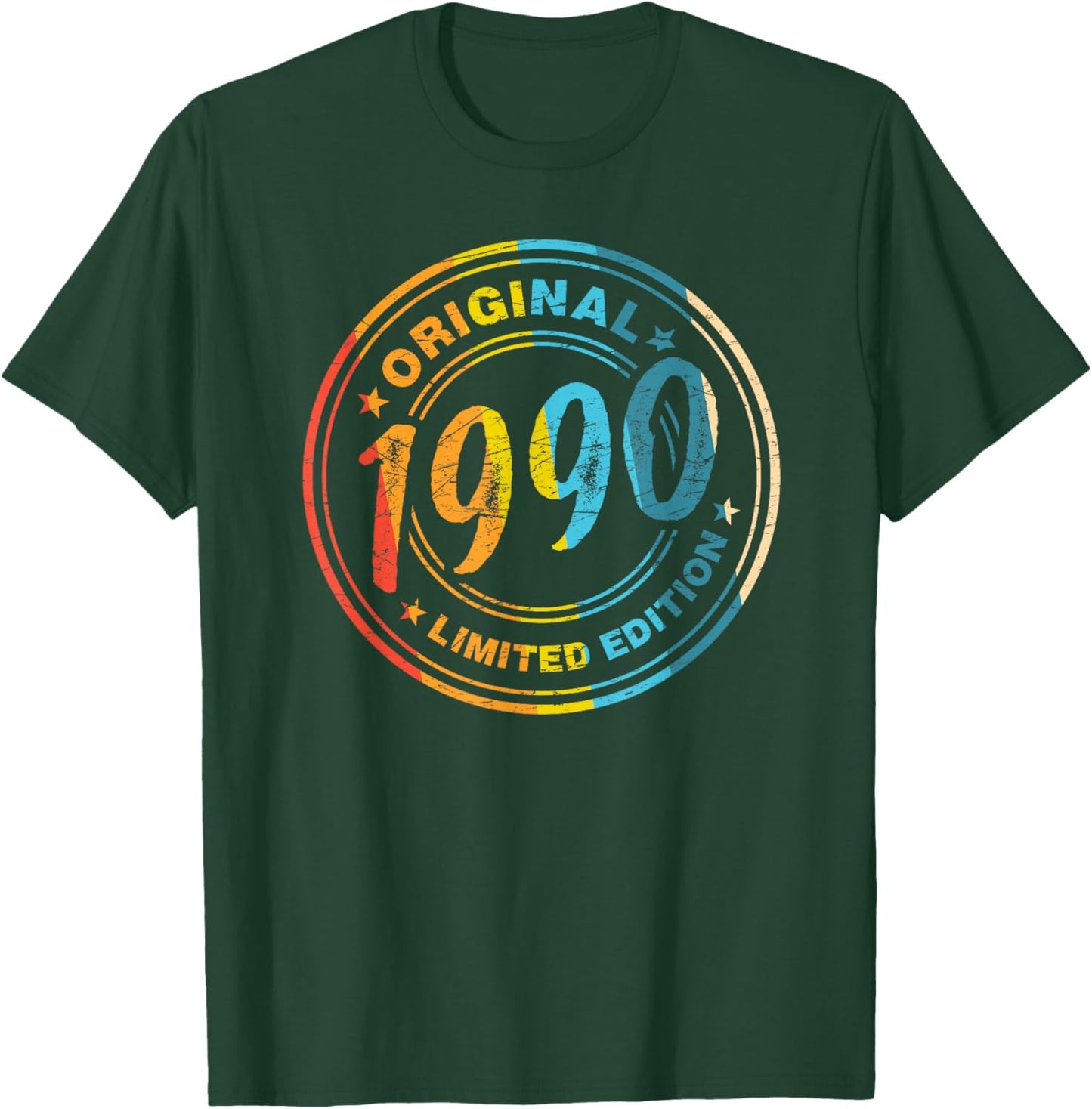 36th Birthday Retro Vintage 1990 Men Women T-Shirt - T-Shirt | Forest
