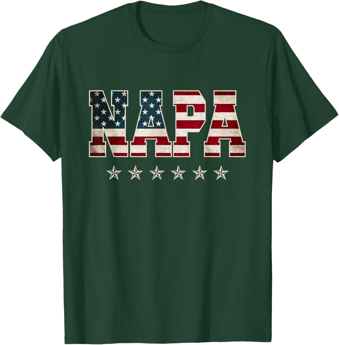 Christmas Napa Father's Day American Flag 4th of July Xmas T-Shirt - T-Shirt | Forest