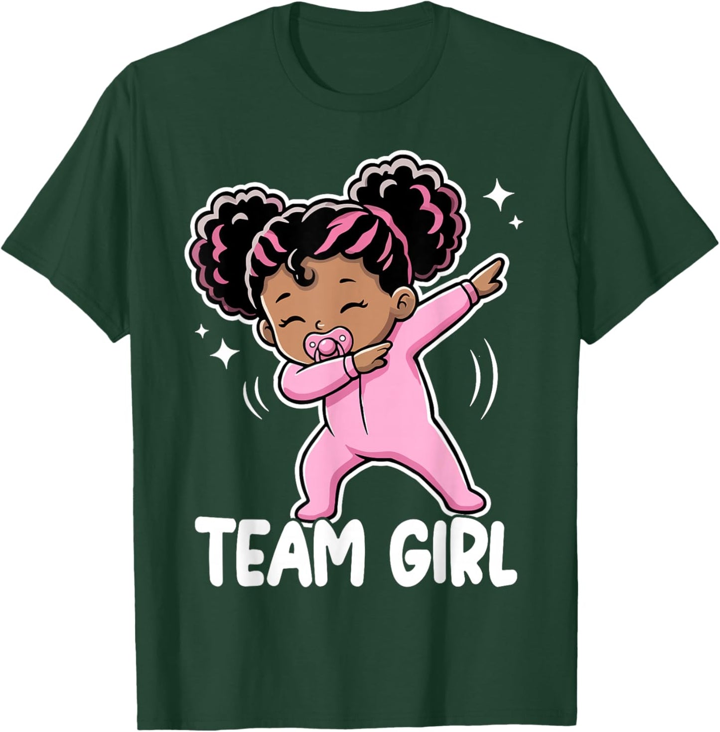 Team Girl Baby Announcement Cute Gender Reveal Party T-Shirt - T-Shirt | Forest