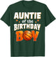 Auntie of The Birthday Boy Basketball Family Matching Sport T-Shirt - T-Shirt | Forest