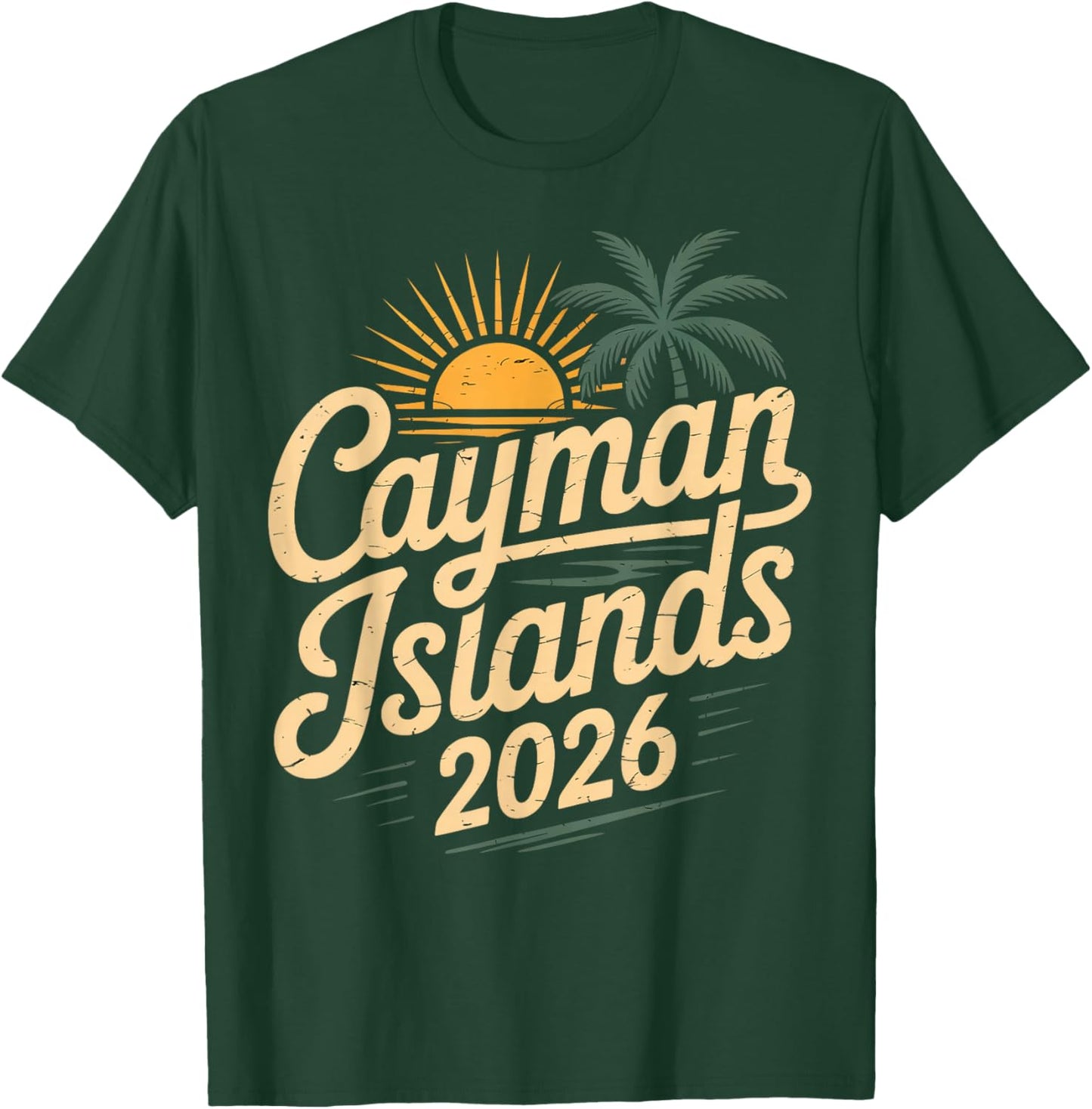 Cayman Islands 2026 Family Trip Friends Vacation Matching T-Shirt - T-Shirt | Forest