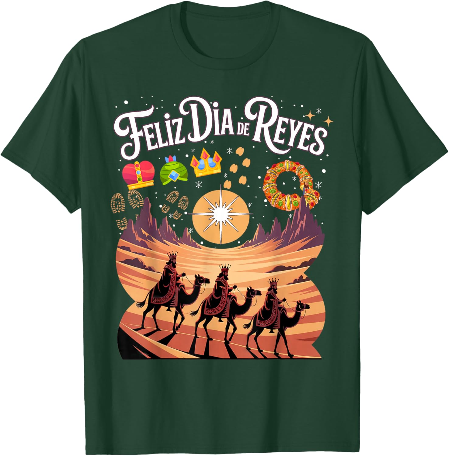 Feliz día de Los Reyes Mago Idea Three Kings Day T-Shirt - T-Shirt | Forest