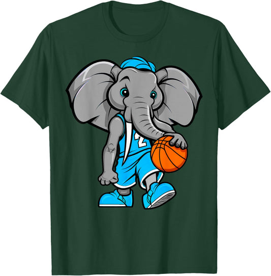 Elephant Basketball T-Shirt - T-Shirt | Forest