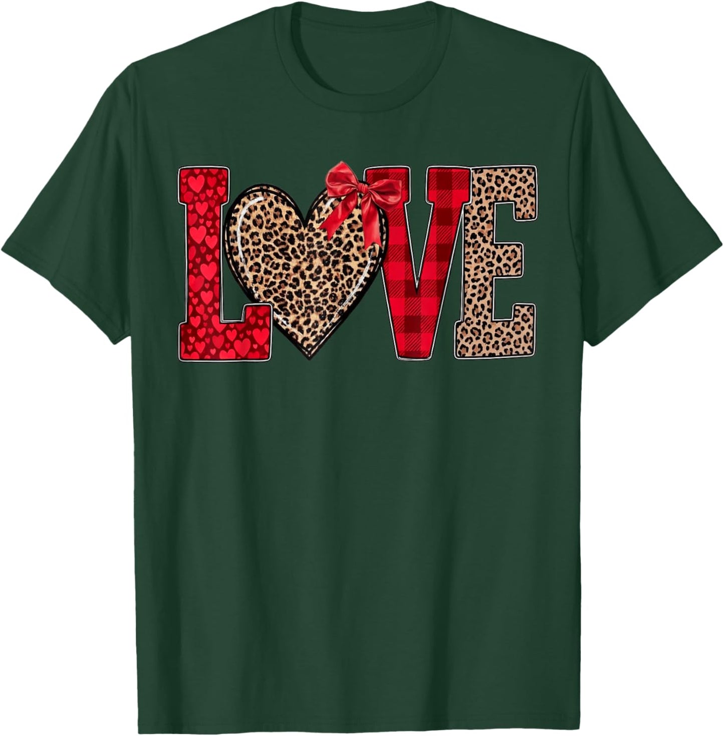 Leopard Love, Mama Valentine T-Shirt - T-Shirt | Forest