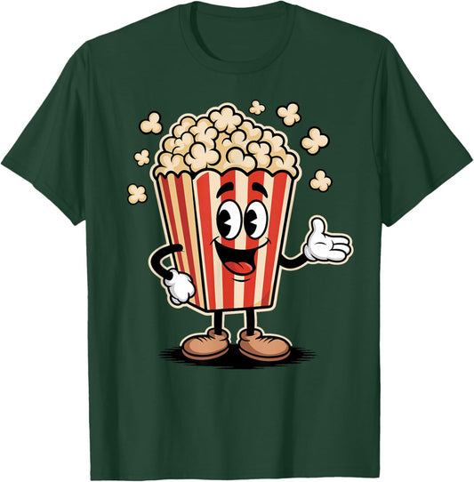 Funny Popcorn Bag Movie Film Theater Family Cinema T-Shirt - T-Shirt | Forest
