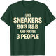 I Like Sneakers 90s R&B and Maybe 3 People Vintage T-Shirt - T-Shirt | Forest