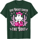 Give Breast Cancer The Boot Ghost Cowgirl Cancer Awareness T-Shirt - T-Shirt | Forest