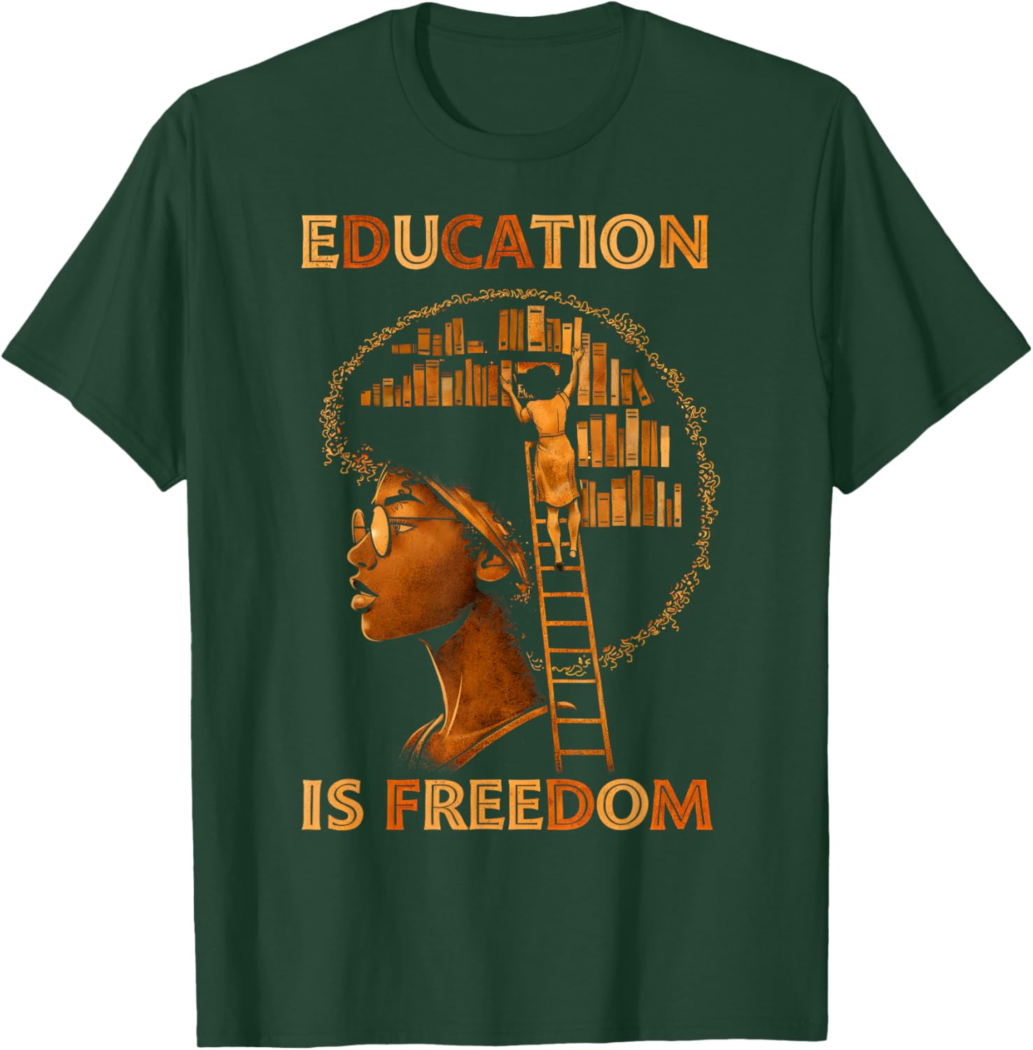 Black History Month Black Leaders African American Teachers T-Shirt - T-Shirt | Forest
