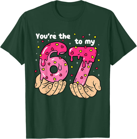 Six Seven Cream Drip 6 7 Meme Valentines Day Men Women Kids T-Shirt - T-Shirt | Forest