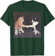 Funny Cigarette Smoking Cat Vintage Cat Meme T-Shirt - T-Shirt | Forest