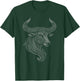 Taurus Zodiac Sign Tribal Tattoo Art Bull Horoscope T-Shirt - T-Shirt | Forest