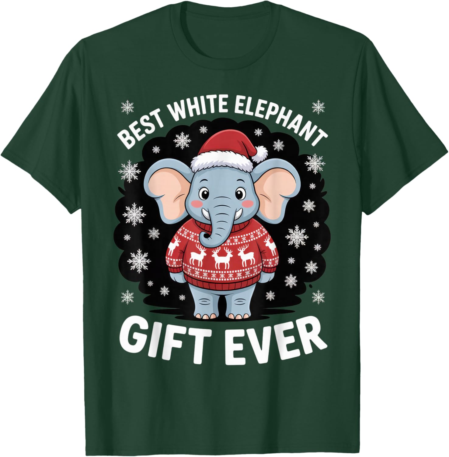 Best White Elephant Gamer Funny Christmas Party T-Shirt - T-Shirt | Forest