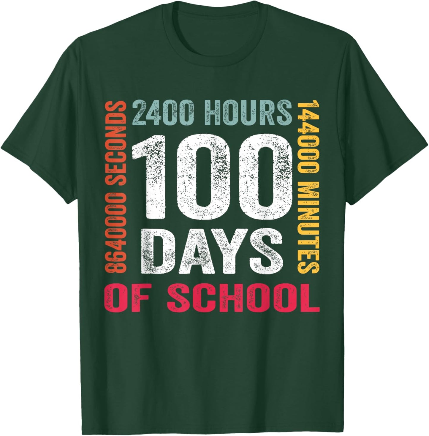 Funny 100th Day 100 Days of School Boy Kids T-Shirt - T-Shirt | Forest