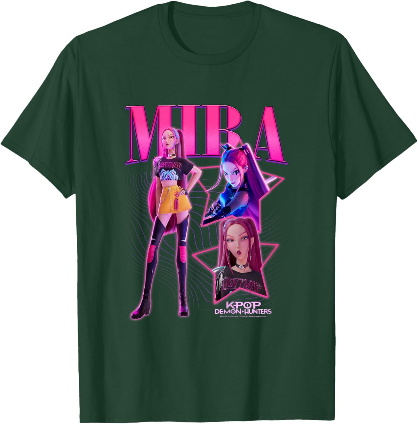 Kpop Demon Hunters Halloween Mira Showcase Y2K Style Poster T-Shirt - T-Shirt | Forest